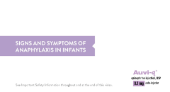 Signs and symptoms of anaphylaxis