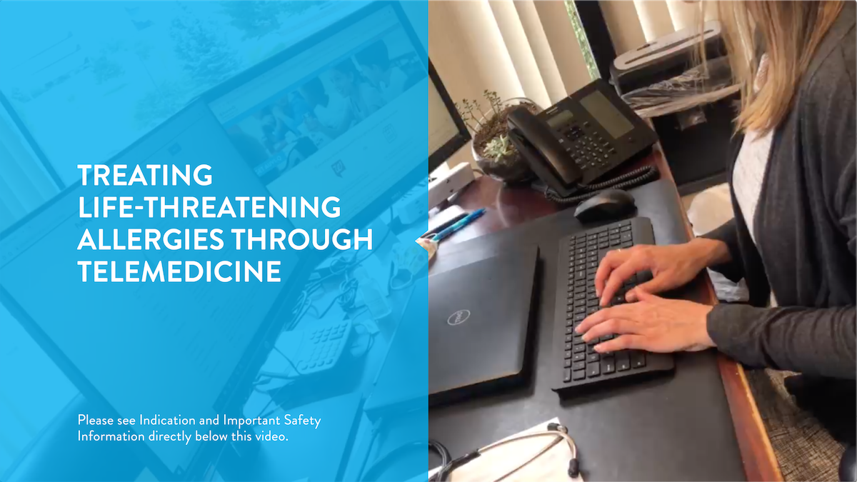 Treating life-threatening allergies through telemedicine